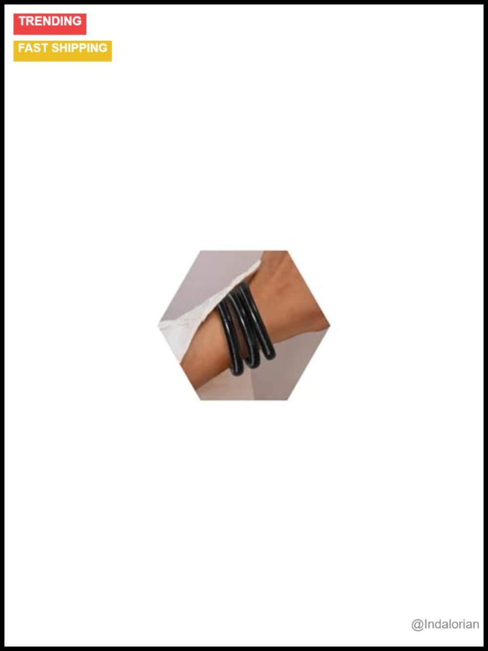 18K Gold Plated Stretch Bangle Bracelet Set of 3 for Women